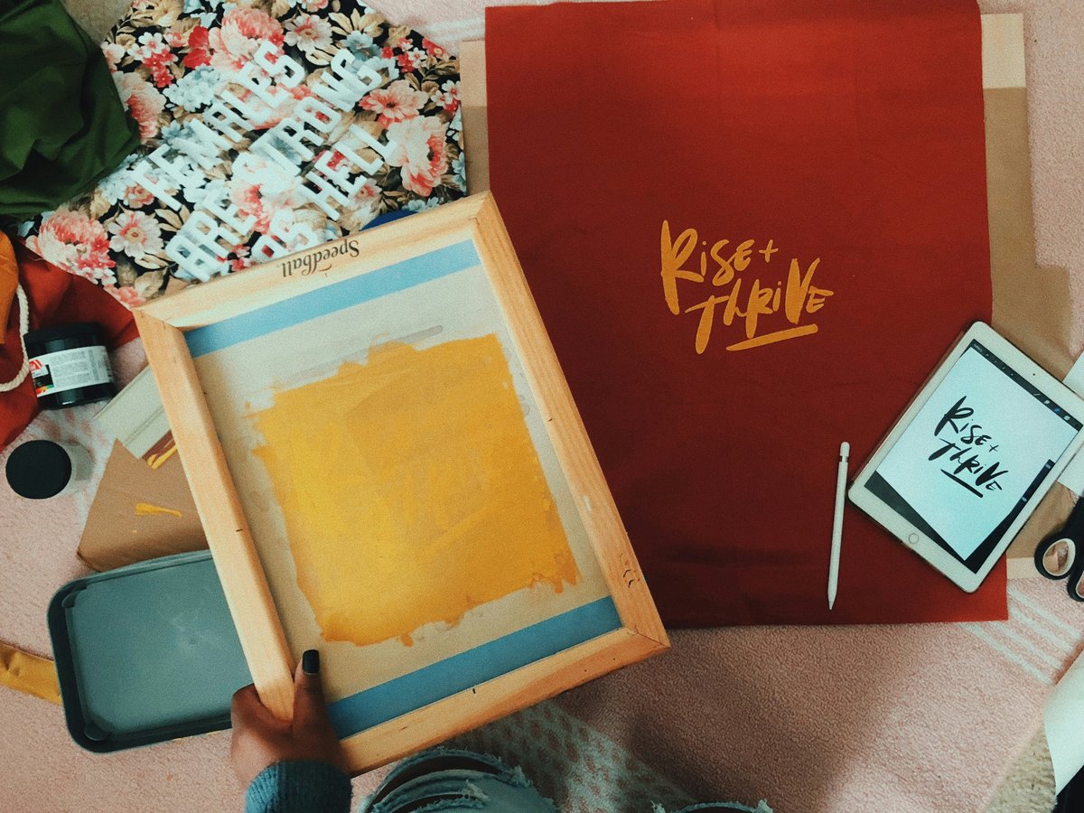 Screen printing art design